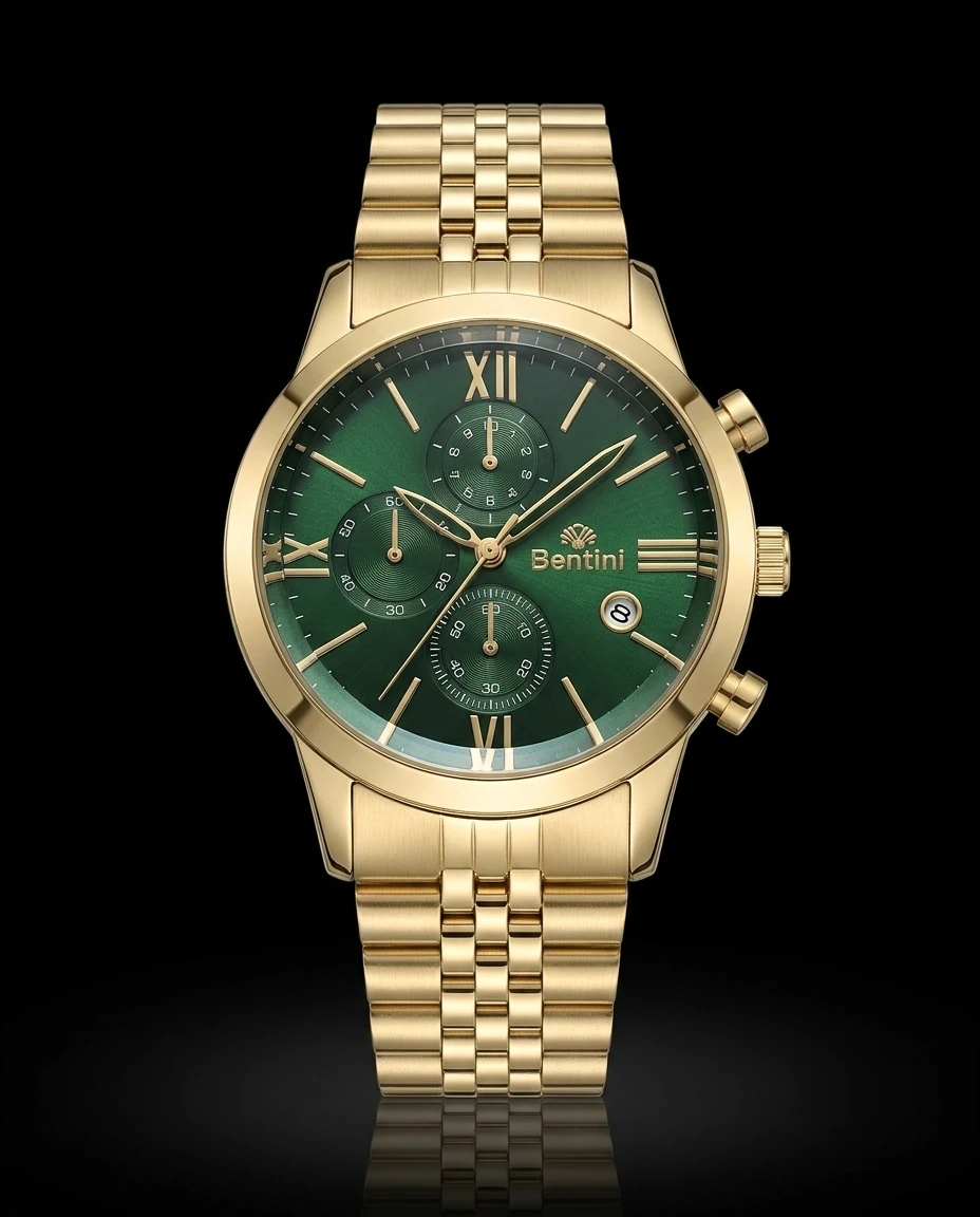 Bentini Marco erkek kol saati — quartz, 41 mm kasa, çelik kordon